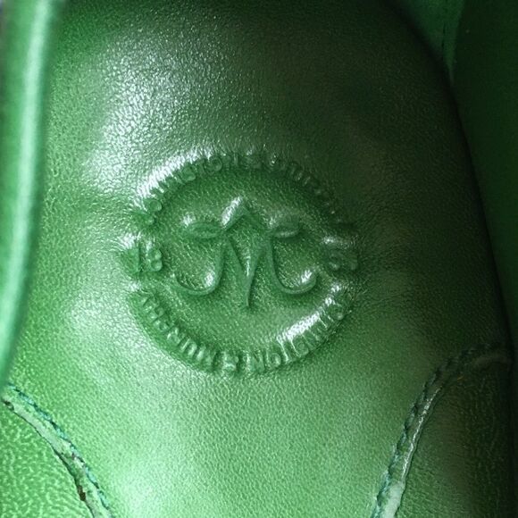 JOHNSTON & MURPHY Polka Dot Ballet Flat Shoes Polka Dots Blue White 9.5 - Picture 5 of 6